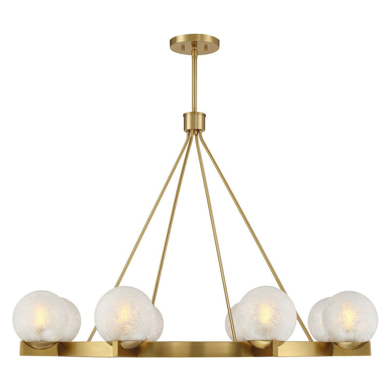 Darien 8-Light Chandelier in Warm Brass