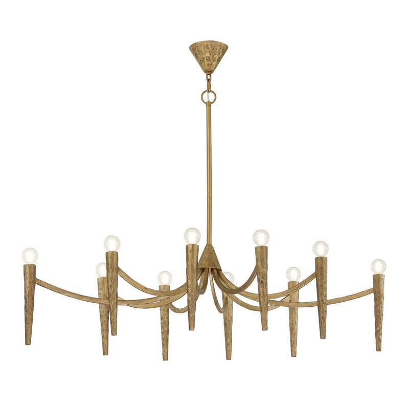 Belleza 10-Light Linear Chandelier in Spumante