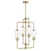 Holton 20" 4-Light Chandelier in Warm Brass