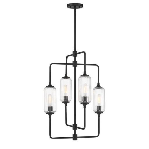 Holton 20" 4-Light Chandelier in Matte Black