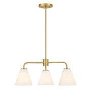Blair 3-Light Chandelier in Warm Brass