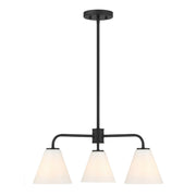 Blair 3-Light Chandelier in Matte Black