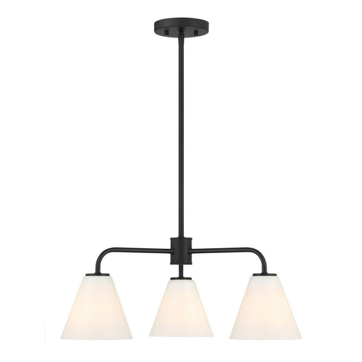 Blair 3-Light Chandelier in Matte Black