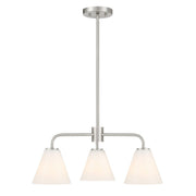 Blair 3-Light Chandelier in Satin Nickel