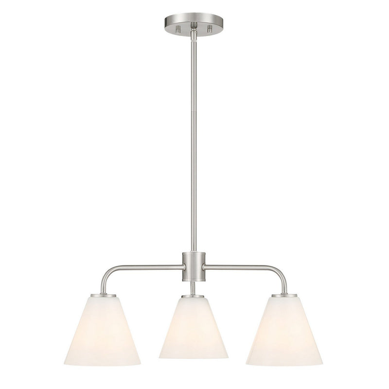 Blair 3-Light Chandelier in Satin Nickel