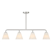 Blair 4-Light Linear Chandelier in Satin Nickel
