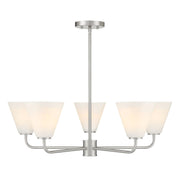 Blair 5-Light Chandelier in Satin Nickel