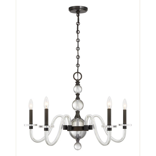 Aragon 5-Light Chandelier in Mediterranean Bronze