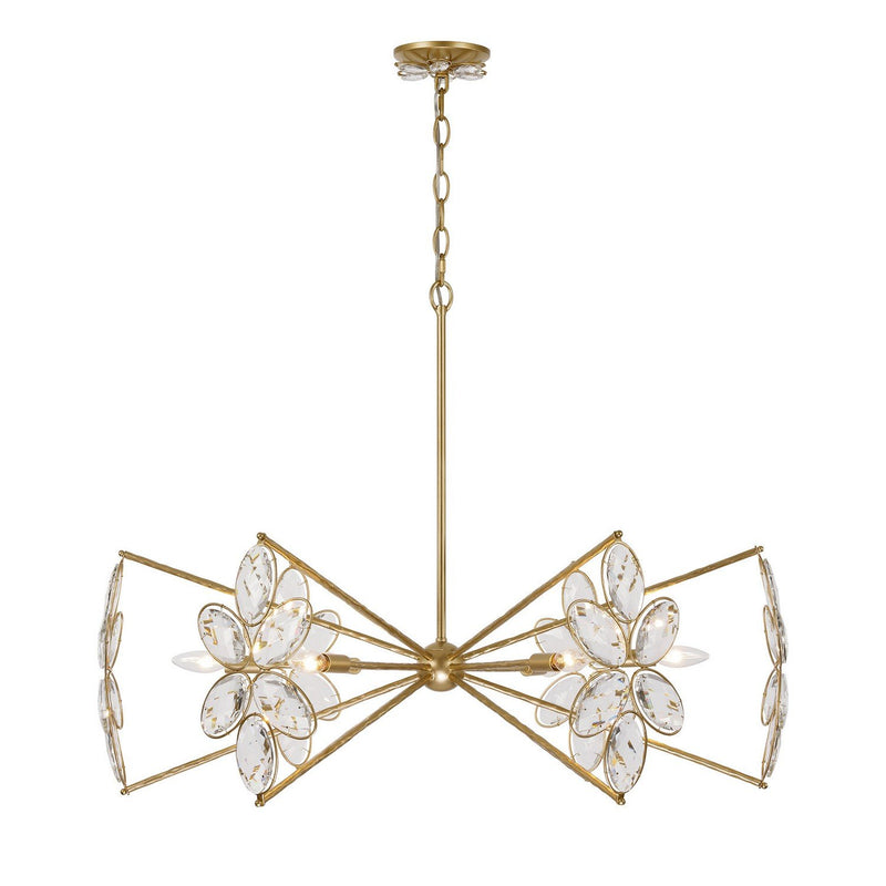 Marbella 6-Light Chandelier in Gold Shimmer