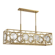 Balfour 8-Light Linear Pendant in Warm Brass