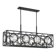 Balfour 8-Light Linear Pendant in Matte Black