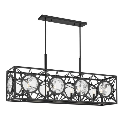 Balfour 8-Light Linear Pendant in Matte Black