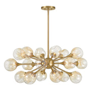Matisse 18-Light Chandelier in Warm Brass