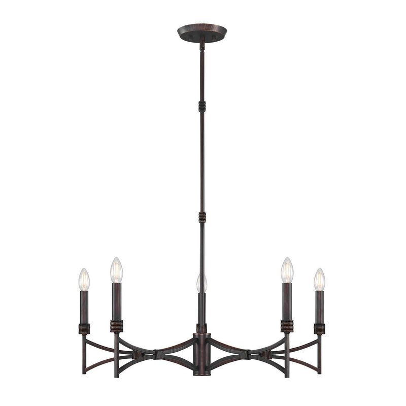 Gardner 30" 5-Light Chandelier in Champagne Mist