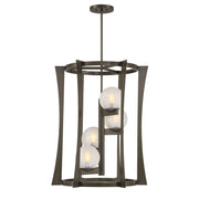 Darien 4-Light Cage Pendant in Mediterranean Bronze
