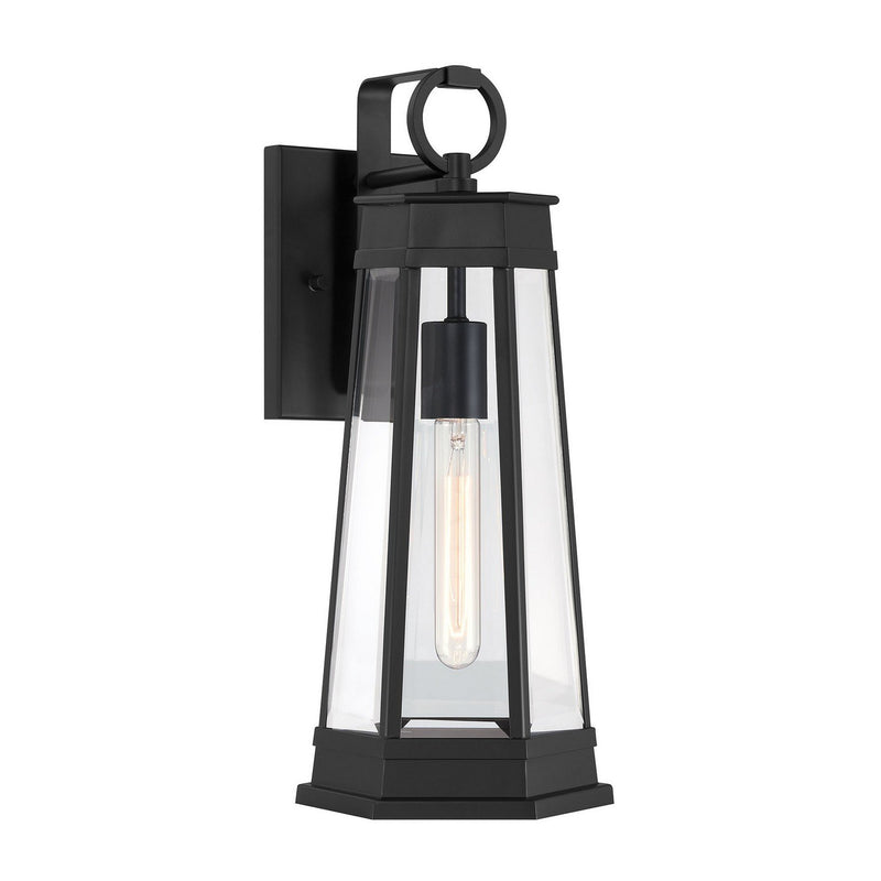 Payne Small Outdoor Wall Lantern in Matte Black