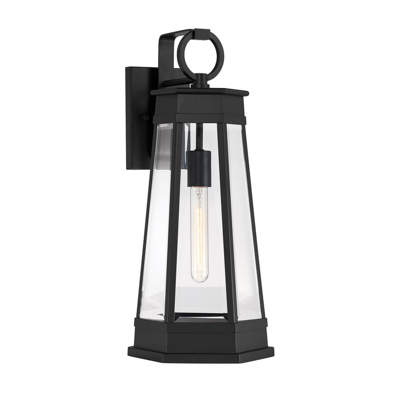 Payne Medium Outdoor Wall Lantern in Matte Black