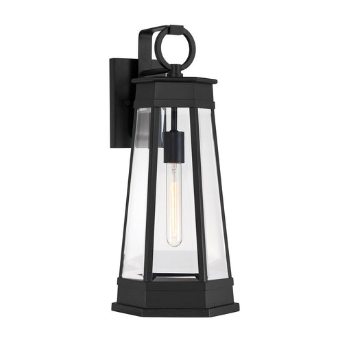 Payne Medium Outdoor Wall Lantern in Matte Black