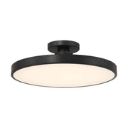 Thayer Semi-Flush Mount in Matte Black