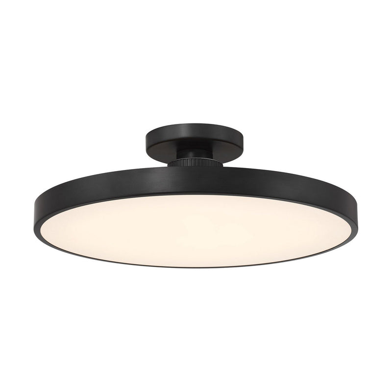Thayer Semi-Flush Mount in Matte Black