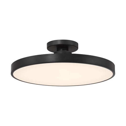 Thayer Semi-Flush Mount in Matte Black