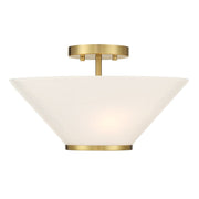 Blair 3-Light Convertible Pendant in Warm Brass