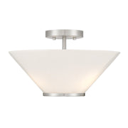 Blair 3-Light Convertible Pendant in Satin Nickel