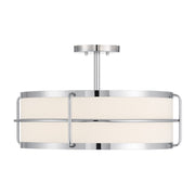 Chauncey 4-Light Semi-Flush Mount in Chrome