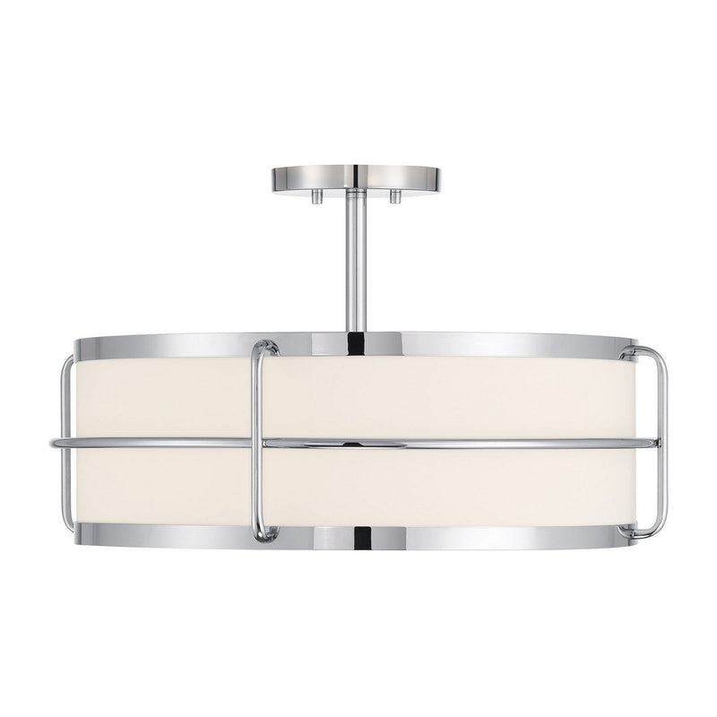 Chauncey 4-Light Semi-Flush Mount in Chrome
