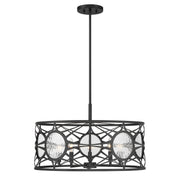 Balfour 5-Light Convertible Pendant in Matte Black