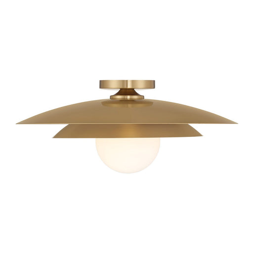 Sherrer Semi-Flush Mount in Warm Brass