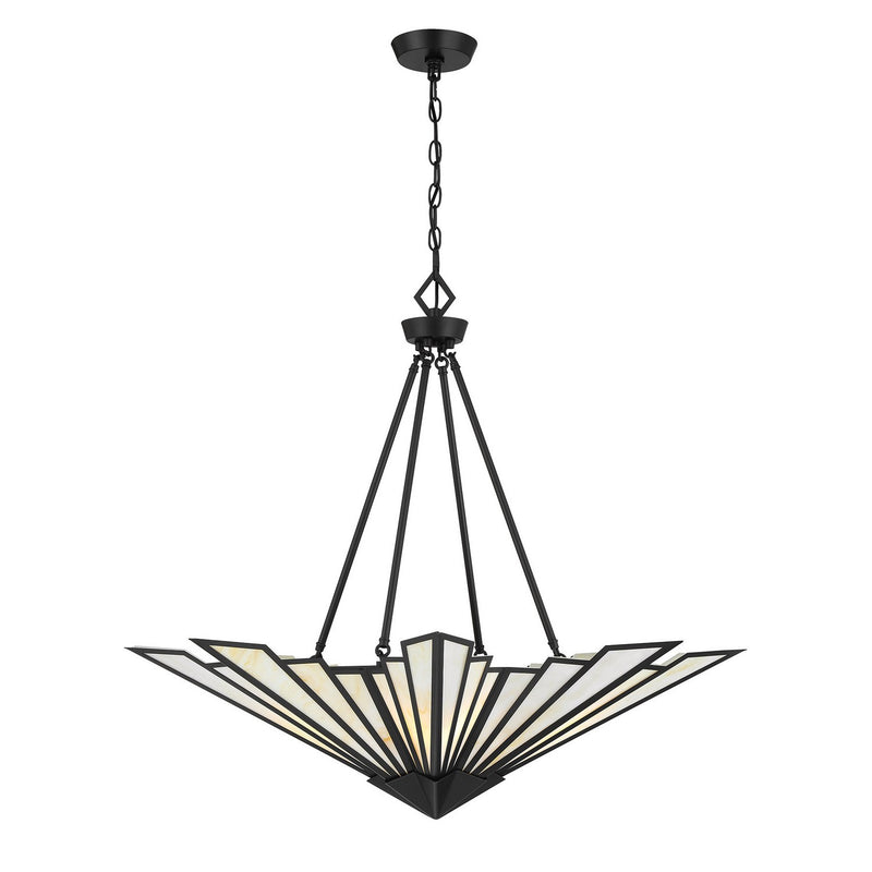 Rivage Four Light Pendant in Matte Black