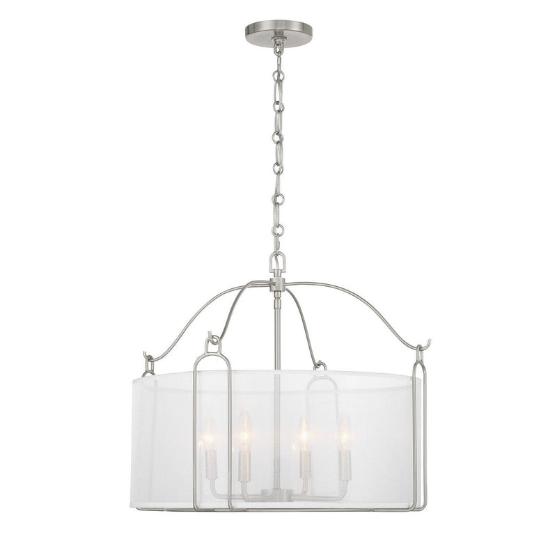 Ashlay 4-Light Pendant in Satin Nickel