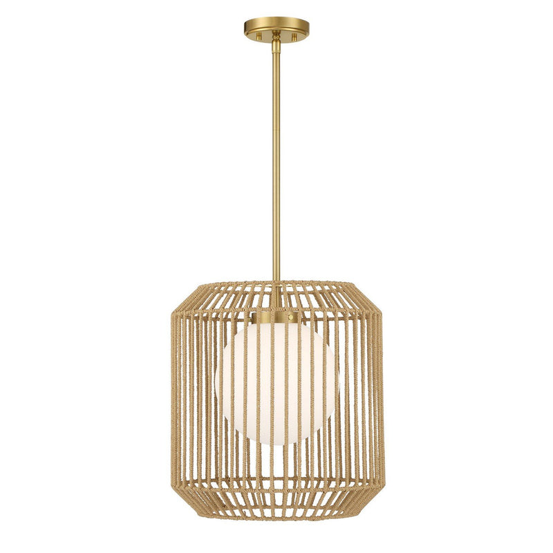 Pastis Pendant in Warm Brass