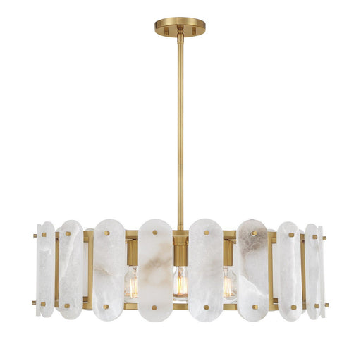 Antolini 5-Light Pendant in Warm Brass