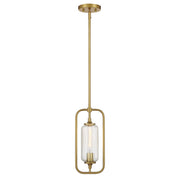 Holton Mini Pendant in Warm Brass