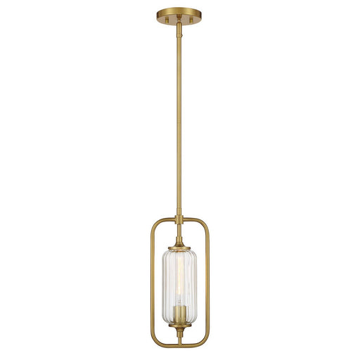 Holton Mini Pendant in Warm Brass