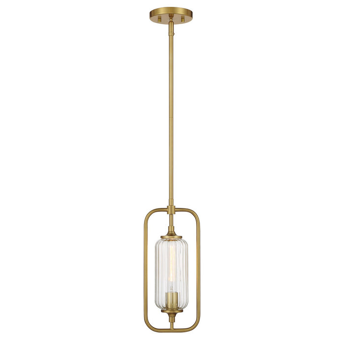 Holton One Light Mini-Pendant in Warm Brass