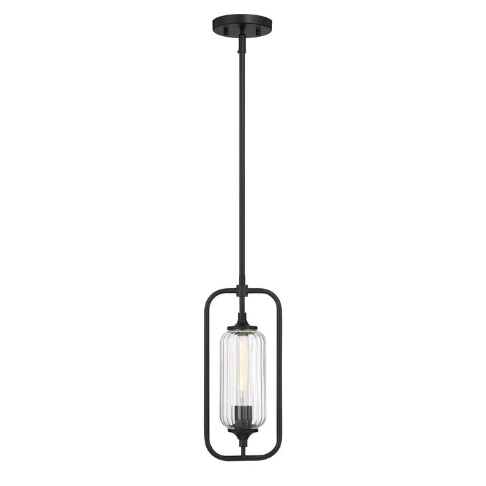Holton One Light Mini-Pendant in Matte Black
