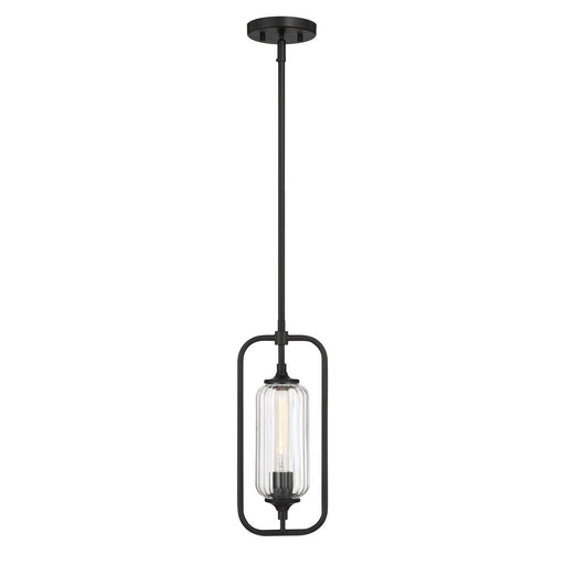 Holton Mini Pendant in Matte Black