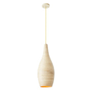 Jean 1-Light Pendant in Natural Bamboo - Lamps Expo