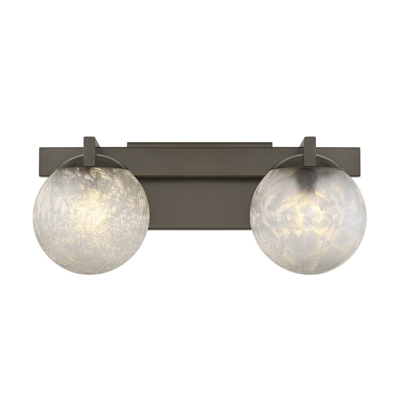 Darien 2-Light Bath Vanity Light in Mediterranean Bronze