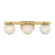 Darien 3-Light Bath Vanity Light in Warm Brass