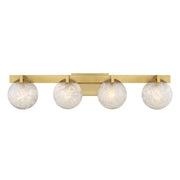 Darien 4-Light Bath Vanity Light in Warm Brass