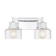 Dover 2-Light Bath Vanity Light in Chrome