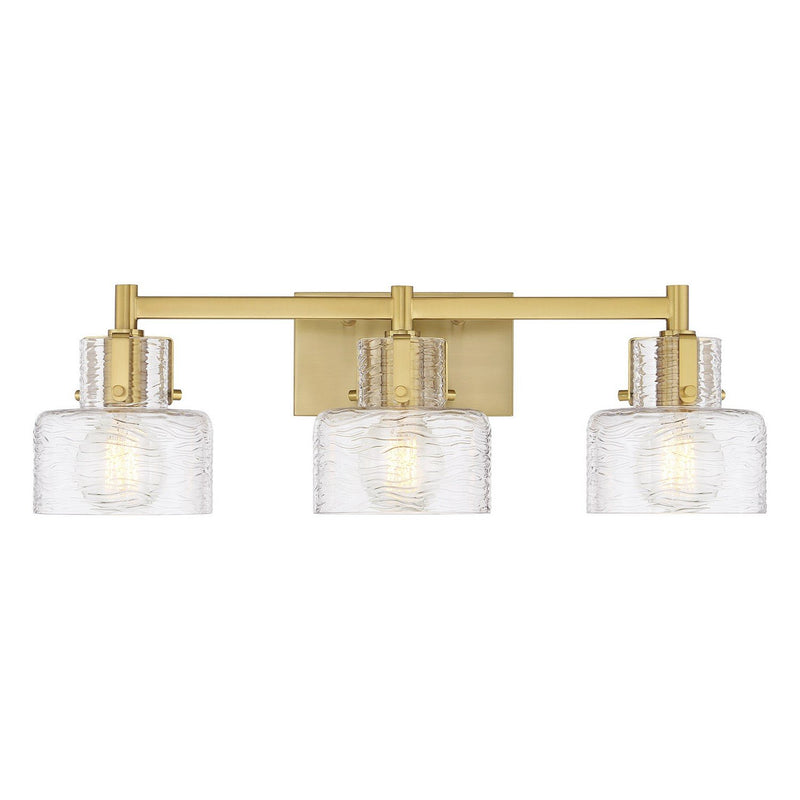 Dover 3-Light Bath Vanity Light in Warm Brass