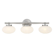 Barrow 3-Light Bath Vanity Light in Satin Nickel