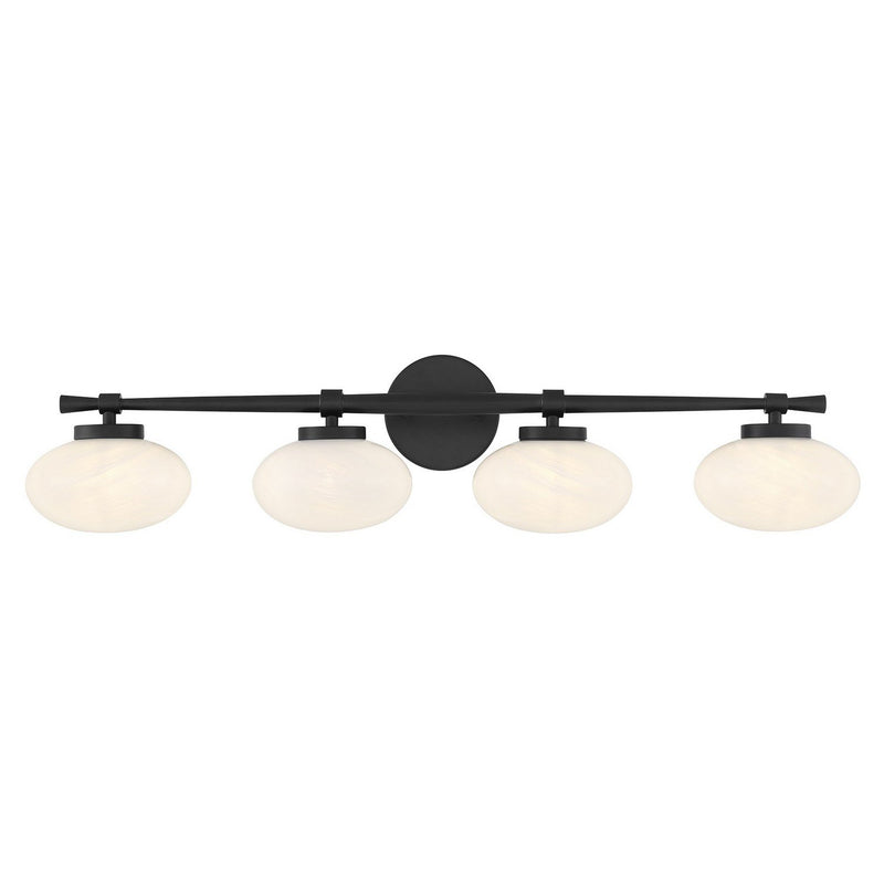 Barrow 4-Light Bath Vanity Light in Matte Black