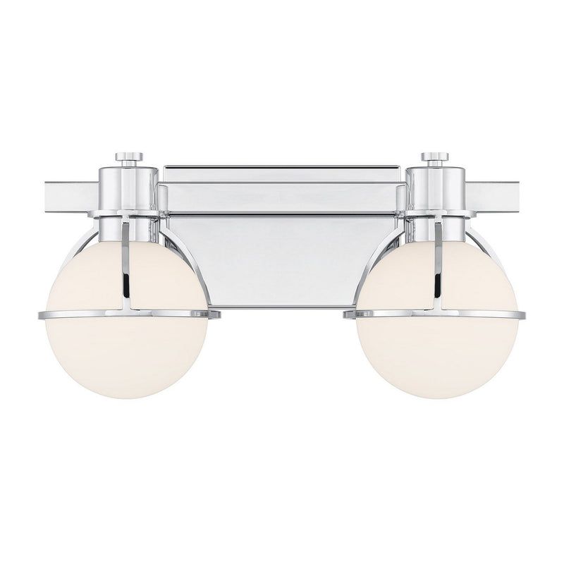 Pierce 2-Light Bath Vanity Light in Chrome