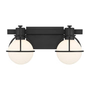 Pierce 2-Light Bath Vanity Light in Matte Black